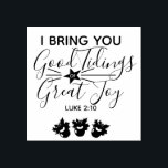 The Promises of Christmas Scripture | Christians Rubber Stamp<br><div class="desc">Celebrate the true meaning of the season with The Promises of Christmas Scripture Verses for Christians" typography design. This elegant design highlights "God's promises" found in scripture, focusing on the hope and peace Jesus brings to the world. Featuring powerful "verses with God's promises", it reminds us of the faithfulness and...</div>