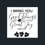 The Promises of Christmas Scripture | Christians Rubber Stamp<br><div class="desc">Celebrate the true meaning of the season with The Promises of Christmas Scripture Verses for Christians" typography design. This elegant design highlights "God's promises" found in scripture, focusing on the hope and peace Jesus brings to the world. Featuring powerful "verses with God's promises", it reminds us of the faithfulness and...</div>