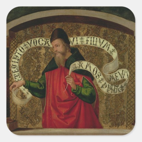 The Prophet Amos 1535 Square Sticker