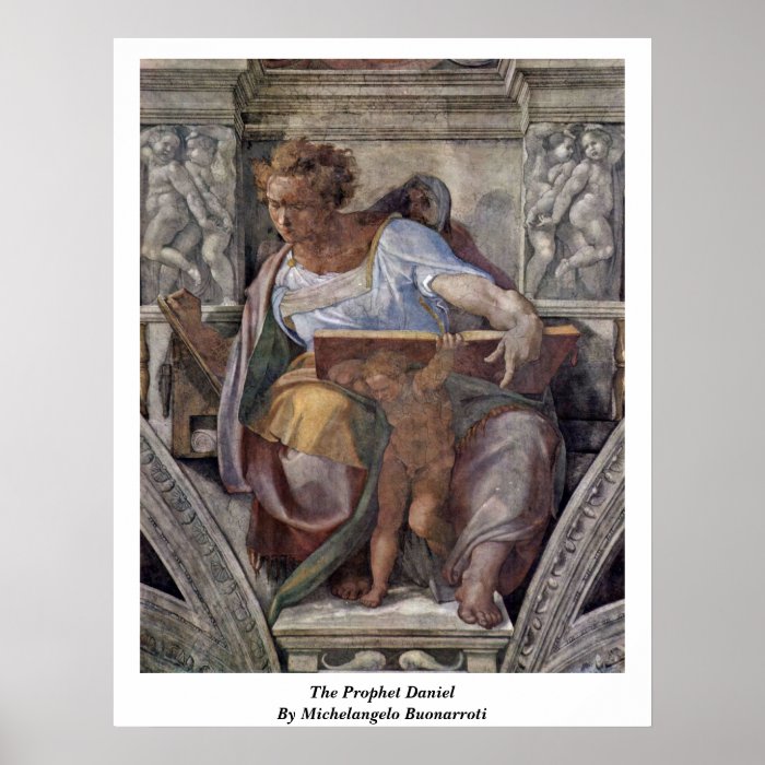 The Prophet Daniel By Michelangelo Buonarroti Poster