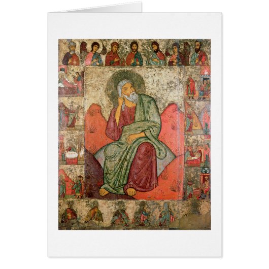 The Prophet Elijah, Pskov School (panel) Cards (Front)
