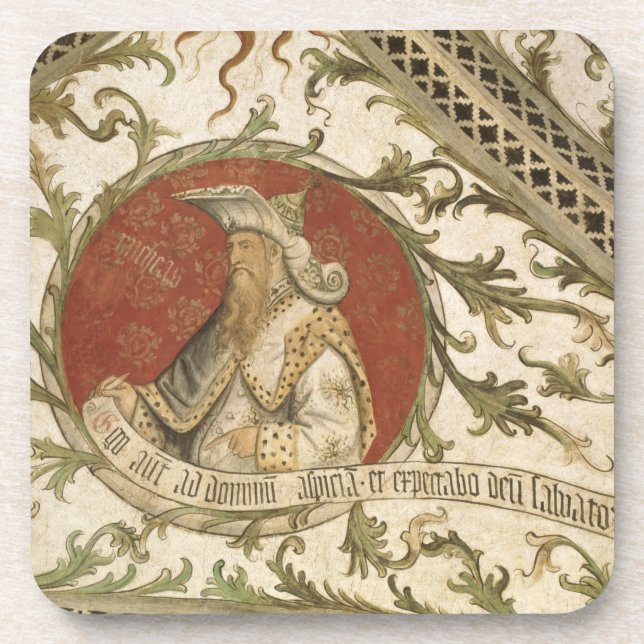 The Prophet Micah, from the Loggia d'Annunciazione Coaster (Front)