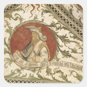 The Prophet Micah, from the Loggia d'Annunciazione Square Sticker