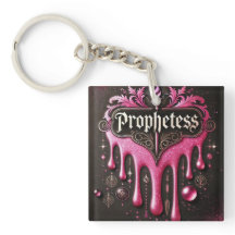 'The Prophetess' Acrylic Keychain: Clear Identity,