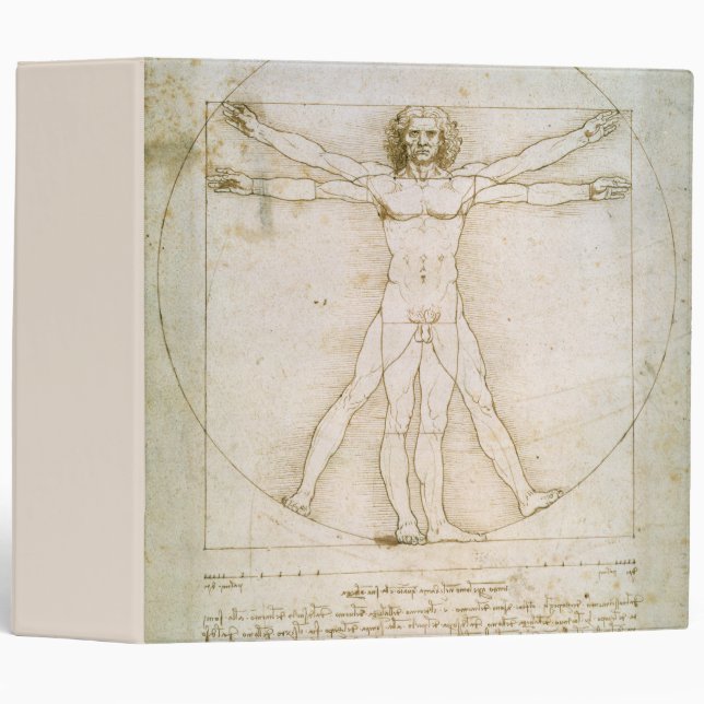 The Proportions of the human figure 3 Ring Binder (Front/Spine)