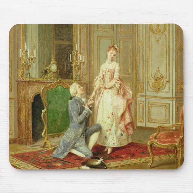 The Proposal (oil on panel) Mouse Pad (Front)