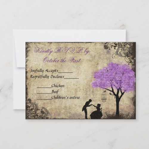 The Proposal Vintage Wedding RSVP