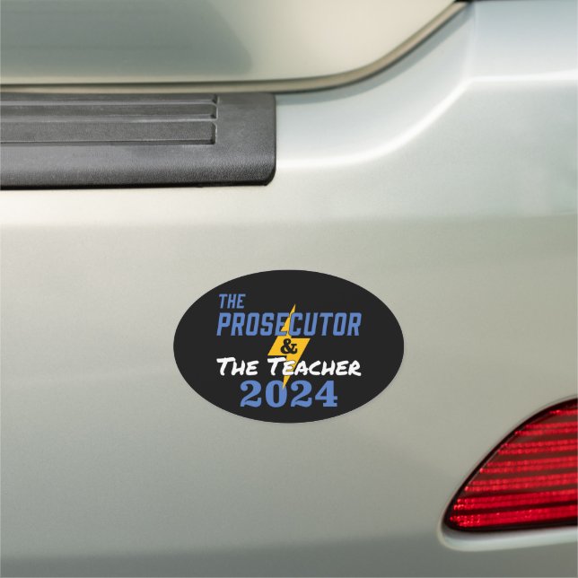 The Prosecutor & the Teacher Harris Walz 2024 Car Magnet (In Situ)