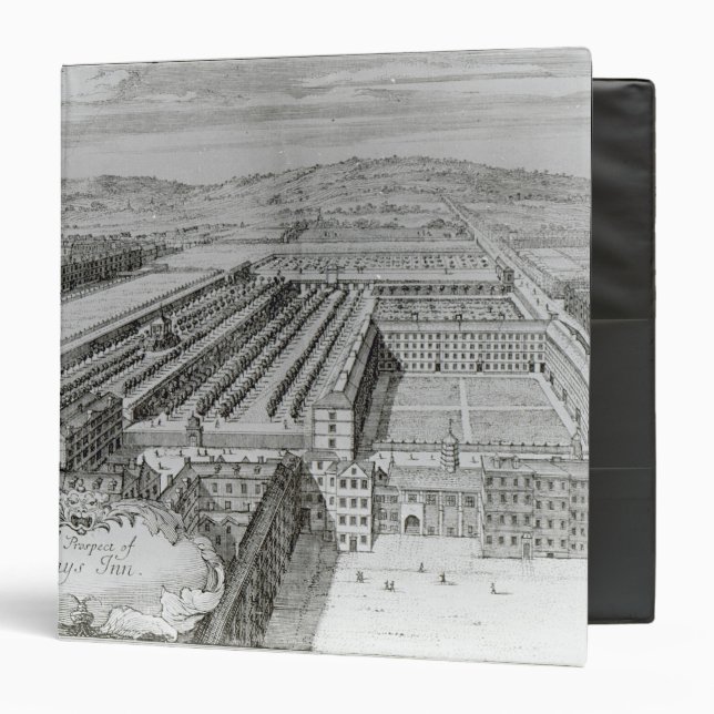 The Prospect of Grays Inn, 1720 Binder (Front/Inside)