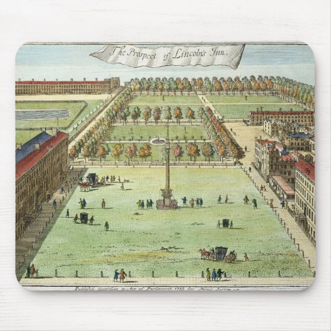 The Prospect of Lincoln's Inn, for 'Stow's Survey Mouse Pad (Front)