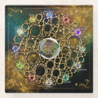 THE PROSPERITY CONNEXION : Gems of Fortune Glass Coaster