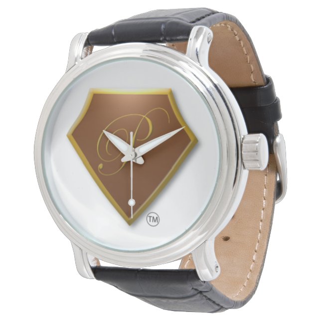 The Prosperity U. LLC Jet Watch w/ Leather Stap (Angled)
