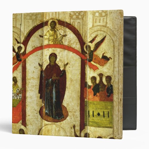 The Protection of the Theotokos  Russian icon 3 Ring Binder