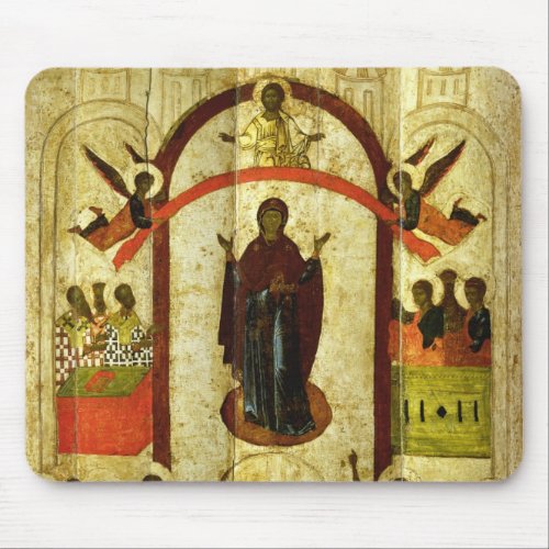 The Protection of the Theotokos  Russian icon Mouse Pad