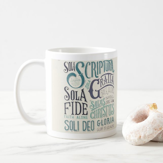 The Protestant Reformation mug (With Donut)