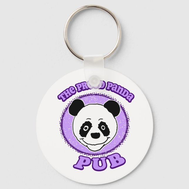 The Proud Panda Pub Keychain (Front)