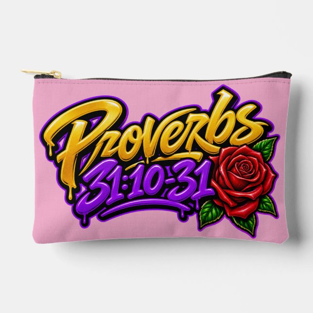 The Proverbs 31 Woman Accessory Pouch (Front)