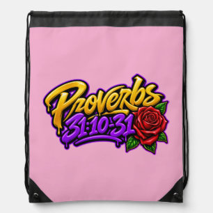 The Proverbs 31 Woman Drawstring Bag