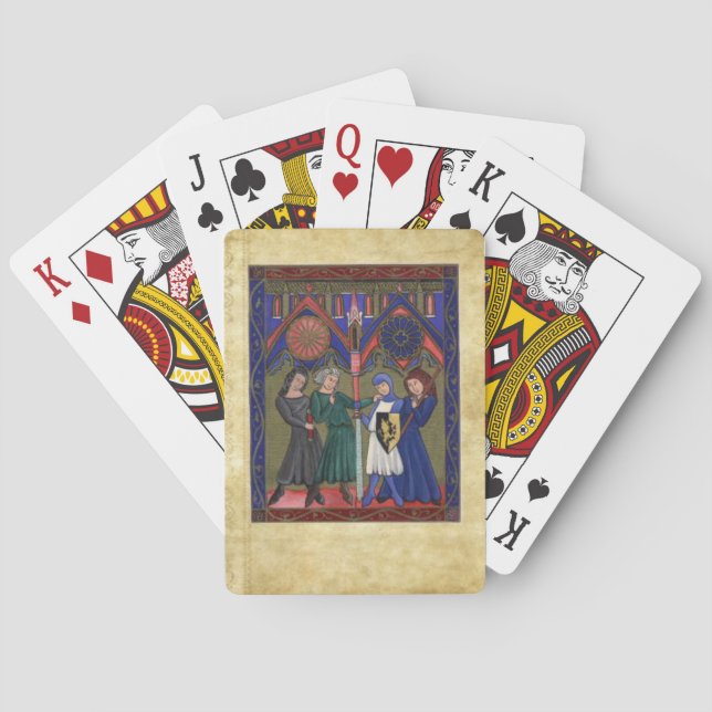 The Psalter of St Louis Poker Cards (Back)