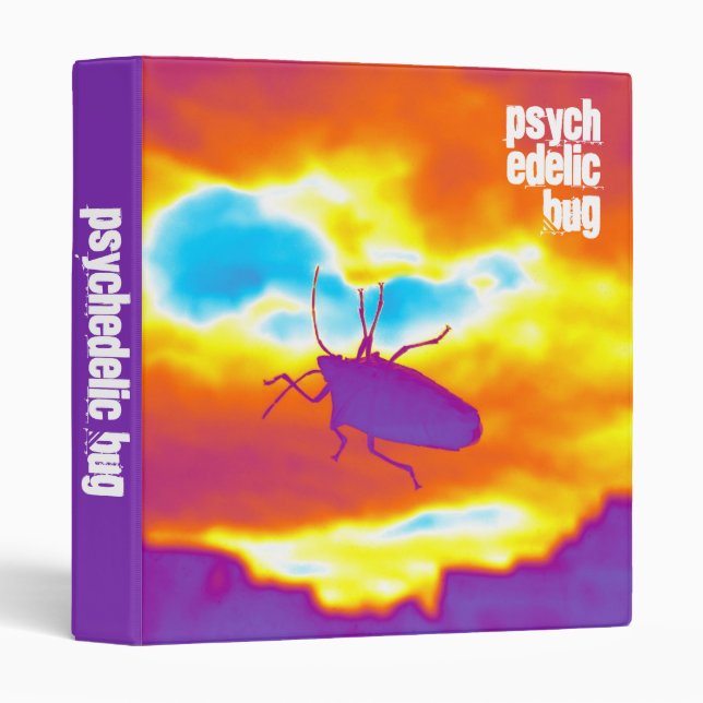 The Psychedelic Bug (1in) 3 Ring Binder (Front/Spine)