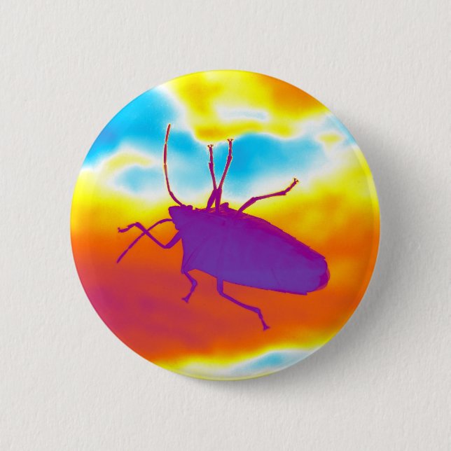 The Psychedelic Bug Button (Front)