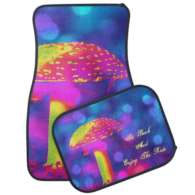 The Psychedelic Mushroom Car Mat (Set)