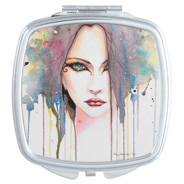 The Psychic Fantasy Art Woman Makeup Mirror (Front)