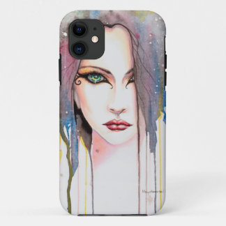 The Psychic Watercolor Modern Art Portrait iPhone 11 Case