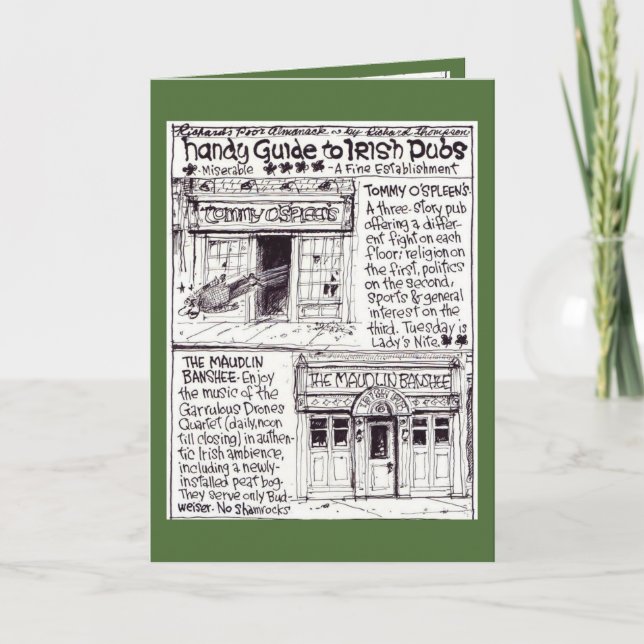 The Pub Card (Front)