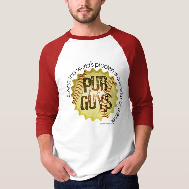 The PubGuys Love Baseball T-Shirt (Front)
