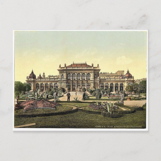 The public garden and casino, Vienna, Austro-Hunga Postcard (Front)