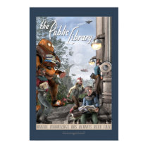 The Public Library - Left Panel (20x30") Poster