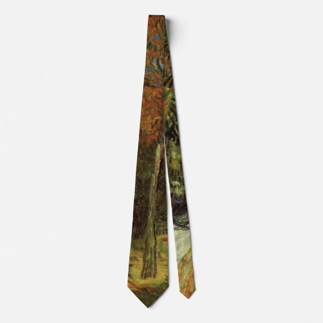 The Public Park at Arles by Vincent van Gogh Neck Tie (Front)