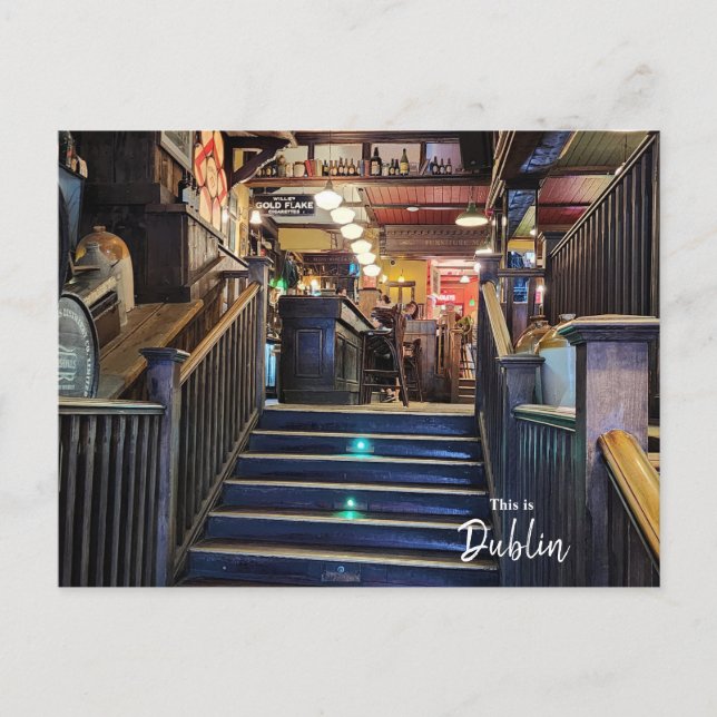 The Pubs of Dublin-Ireland Postcard (Front)