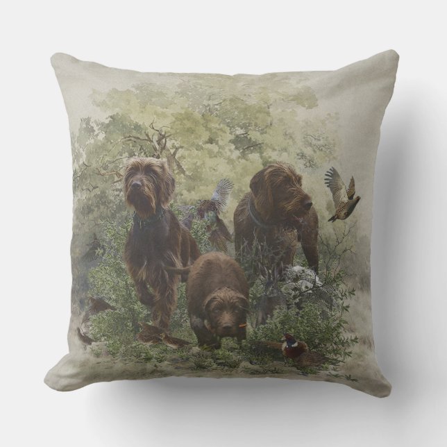 The Pudelpointer  Outdoor Pillow (Front)
