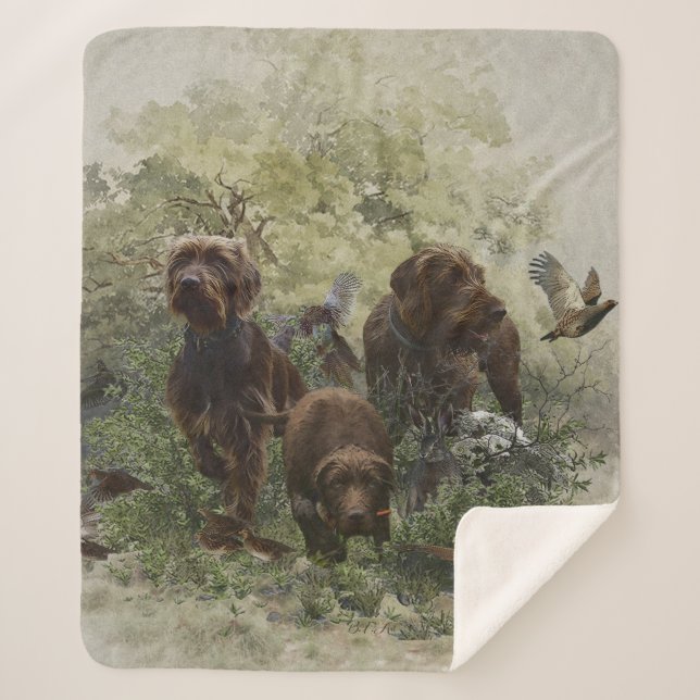 The Pudelpointer      Sherpa Blanket (Front)