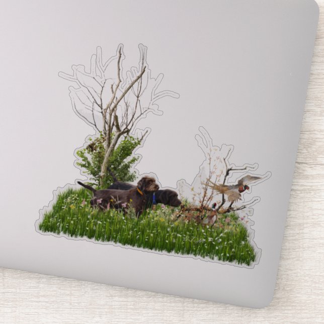 The Pudelpointer  Sticker (Detail)