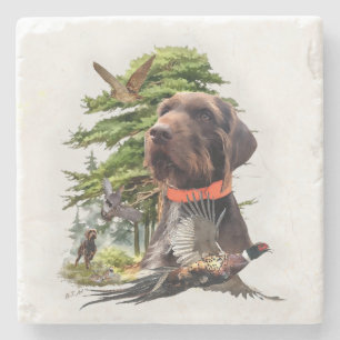 The Pudelpointer Stone Coaster