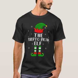 The Puerto Rican Elf Christmas Party Matching Fami T-Shirt