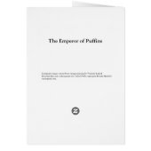 The Puffin Emperor - Anthropomorphic Composite Cards (Back)