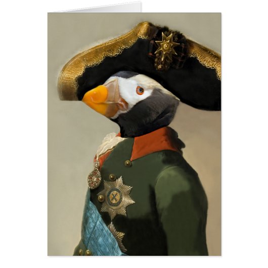 The Puffin Emperor - Anthropomorphic Composite Cards (Front)