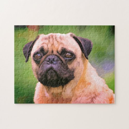 The Pug Dog Art Jigsaw Puzzle