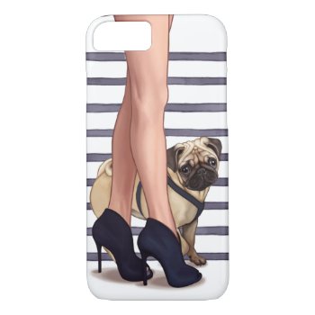 The Pug Life Iphone 8/7 Case by MarylineCazenave at Zazzle