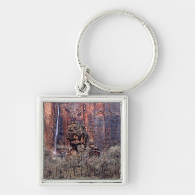 The Pulpit and ephemeral waterfall Keychain (Front)