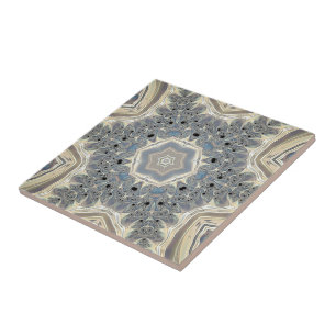 The Pulse of a Fractal Dream Ceramic Tile