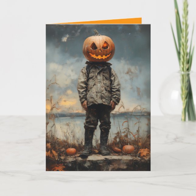 The Pumpkin-Headed Wanderer Invitation (Front)