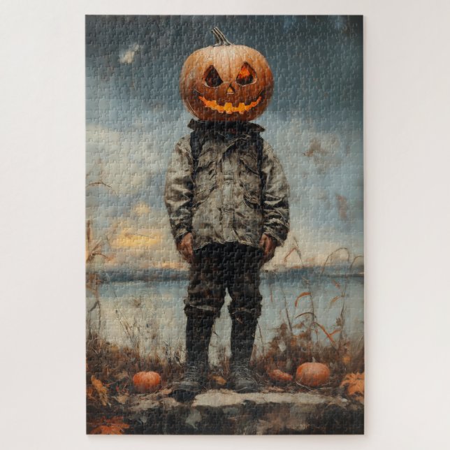 The Pumpkin-Headed Wanderer Jigsaw Puzzle (Vertical)
