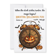 The Pumpkin Hour Halloween Party Invitation