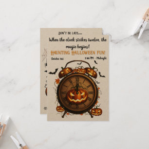The Pumpkin Hour Halloween Party Invitation
