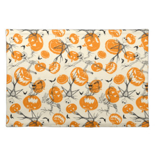 The Pumpkin King Halloween Pattern Cloth Placemat